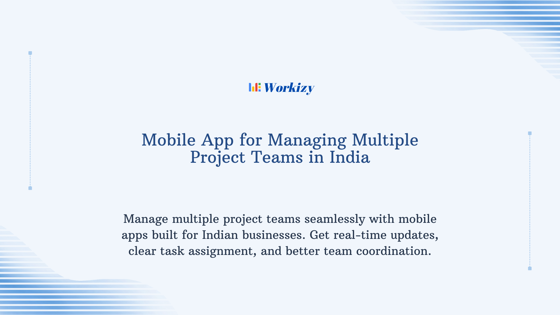 Mobile app for managing multiple project teams in India, enabling task coordination, team collaboration, progress tracking, and efficient project management for businesses.